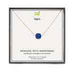 CAI Lapis Square Gemstone Necklaces - Juli's Wearable Art