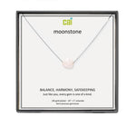 CAI Rainbow Moonstone Square Gemstone Necklaces - Juli's Wearable Art