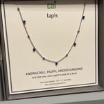 CAI Silver Satellite Gemstone Necklaces - Juli's Wearable Art
