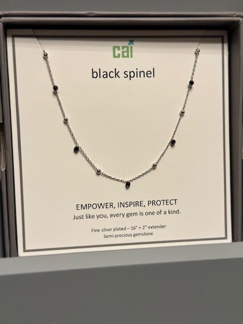 CAI Silver Satellite Gemstone Necklaces - Juli's Wearable Art