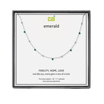 CAI Silver Satellite Gemstone Necklaces - Juli's Wearable Art