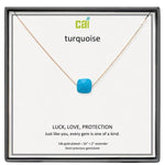 CAI Turquoise Square Gemstone Necklaces - Juli's Wearable Art
