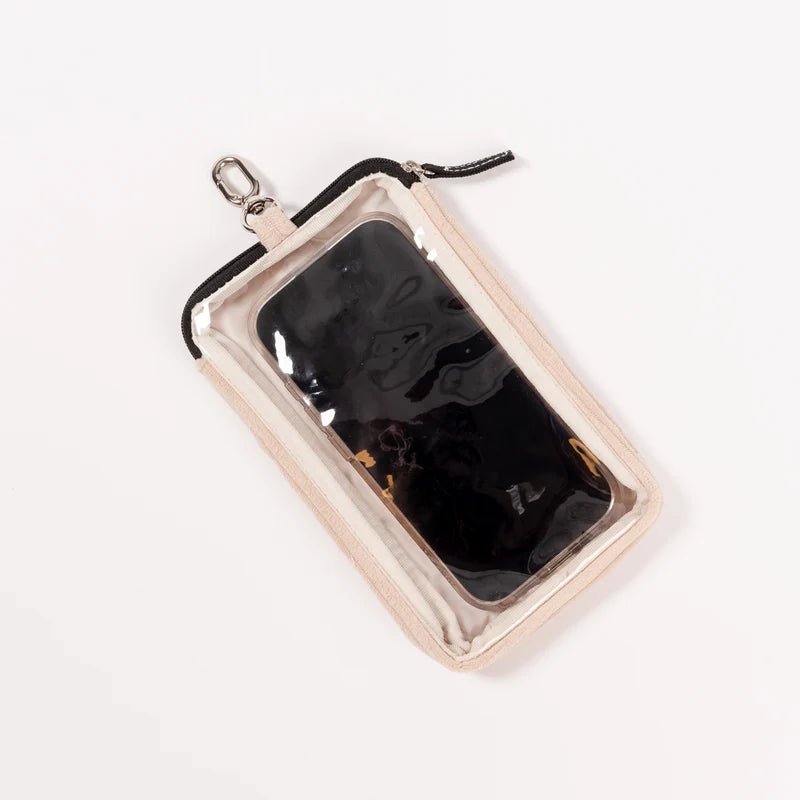 Call Me Maybe Phone Pouch | Putty Corduroy - Juli's Wearable Art