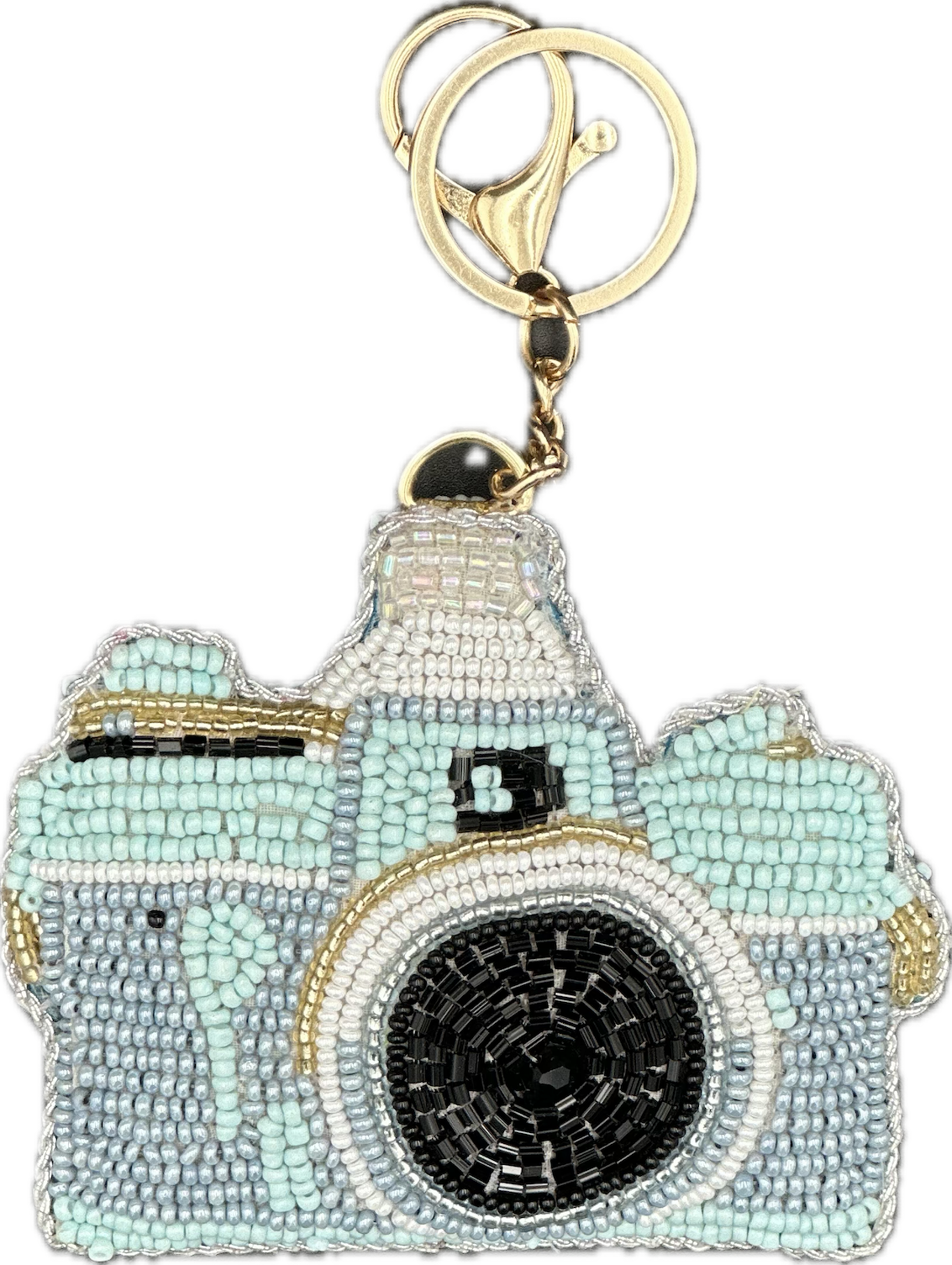 Camera Beaded Bag Charm