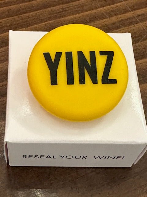 CapaBunga Wine Bottle Cap "YINZ" Black & Yellow - Juli's Wearable Art