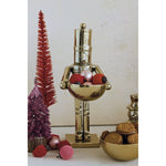 Cast Aluminum Nutcracker Holding Bowl - Juli's Wearable Art