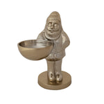 Cast Aluminum Santa Holding Bowl - Juli's Wearable Art