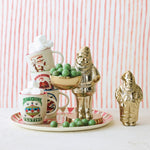 Cast Aluminum Santa Holding Bowl - Juli's Wearable Art