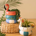 Ceramic Flamingo & Unicorn Swimming Vases | Set of 2 - Juli's Wearable Art