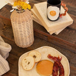 Ceramic Fried Egg Platter - Juli's Wearable Art
