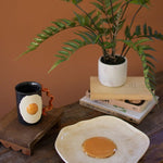 Ceramic Fried Egg Platter - Juli's Wearable Art