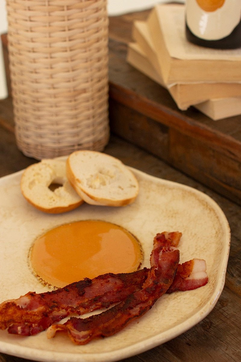 Ceramic Fried Egg Platter - Juli's Wearable Art