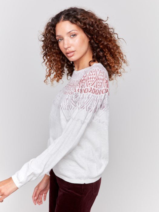 Charlie B Cotton Blend Ski Sweater - Juli's Wearable Art