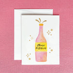 Cheers to Forever Champagne Wedding Greeting Card - Juli's Wearable Art