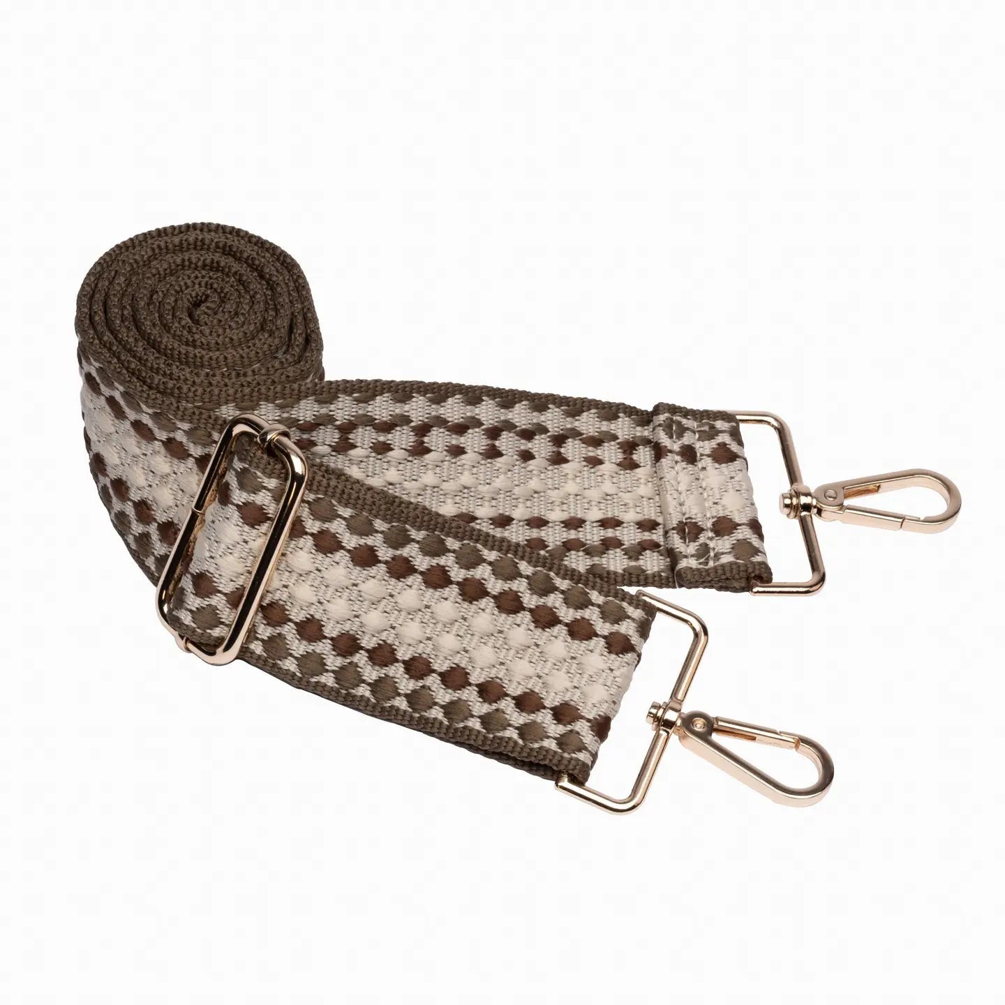 Chocolate Brown Shiny Hydrobag® with Dark Patterned Strap - Juli's Wearable Art