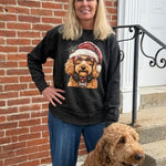 Christmas Goldendoodle Sweatshirt - Juli's Wearable Art