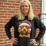 Christmas Goldendoodle Sweatshirt - Juli's Wearable Art