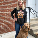 Christmas Goldendoodle Sweatshirt - Juli's Wearable Art