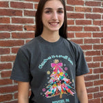 “Christmas in a Small Town” Christmas Tree Tee – Bedford, PA - Juli's Wearable Art