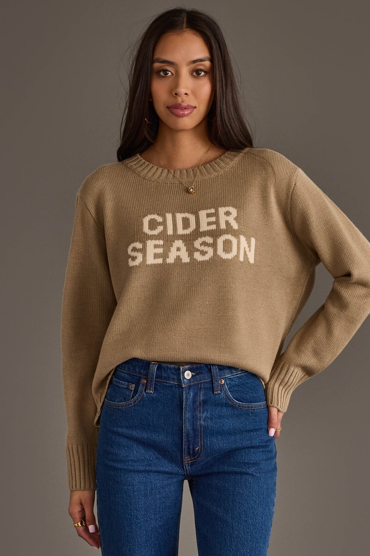 Cider Season Sweater | Taupe
