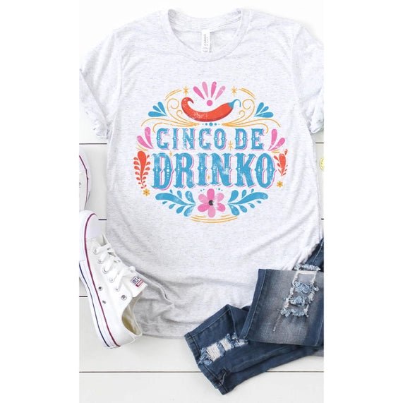 Cinco De Drinko Fiesta Graphic Tee