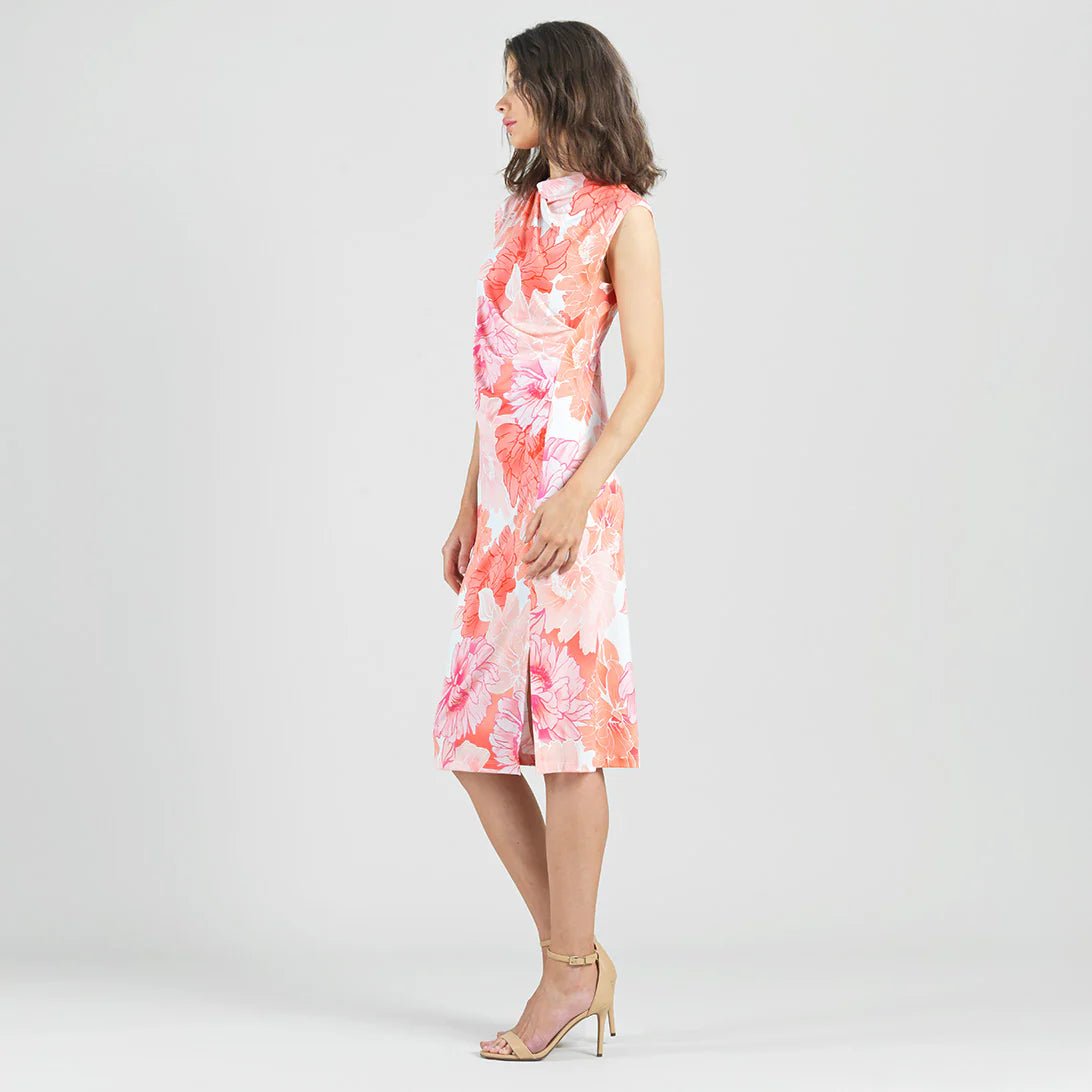 Clara Sunwoo Butter Knit - Side Slit Midi Dress - Sunset Petals