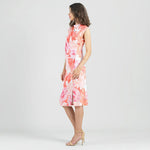 Clara Sunwoo Butter Knit - Side Slit Midi Dress - Sunset Petals - Juli's Wearable Art