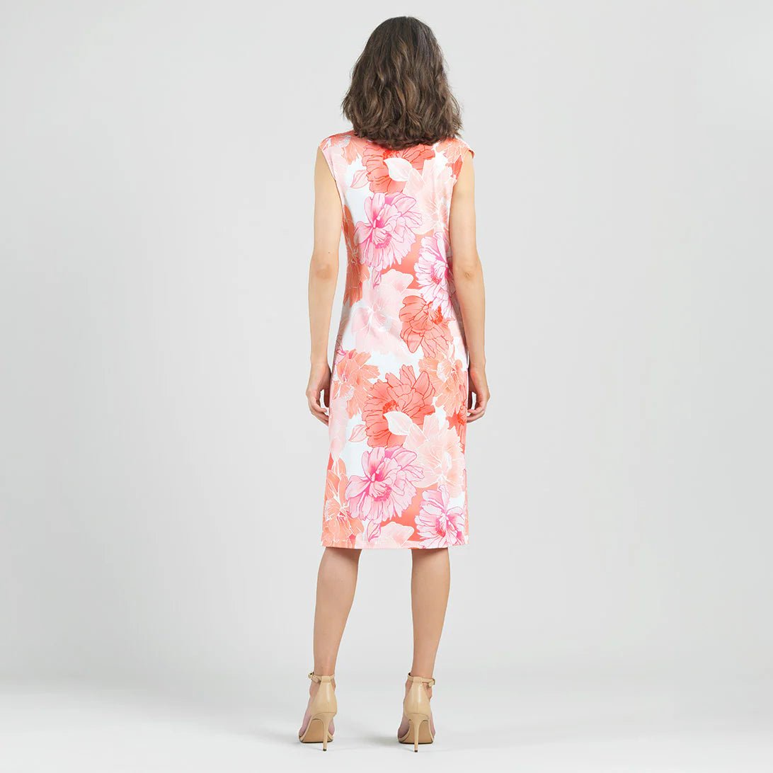 Clara Sunwoo Butter Knit - Side Slit Midi Dress - Sunset Petals - Juli's Wearable Art