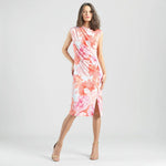 Clara Sunwoo Butter Knit - Side Slit Midi Dress - Sunset Petals - Juli's Wearable Art