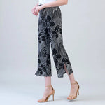 Clara Sunwoo Crepe Knit | Side Slit Ankle Pant | Orchid Sketch - Juli's Wearable Art