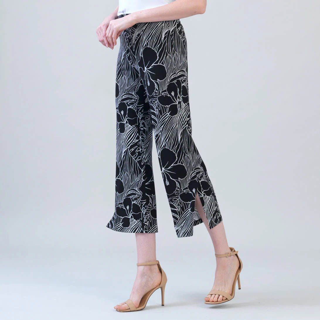 Clara Sunwoo Crepe Knit | Side Slit Ankle Pant | Orchid Sketch - Juli's Wearable Art