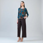 Clara Sunwoo Lightweight Cozy Loose Cut Side Tipped Sweater | Autumn Foliage - Juli's Wearable Art