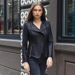 Clara Sunwoo Liquid Leather™ Signature Jacket - Black - Juli's Wearable Art