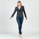 Clara Sunwoo Liquid Leather™ Signature Jacket - Black - Juli's Wearable Art