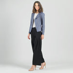 Clara Sunwoo Liquid Leather™ Signature Jacket - Charcoal Gray - Juli's Wearable Art