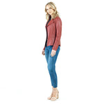Clara Sunwoo Liquid Leather™ Signature Jacket - Ruby - Juli's Wearable Art