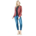 Clara Sunwoo Liquid Leather™ Signature Jacket - Ruby - Juli's Wearable Art