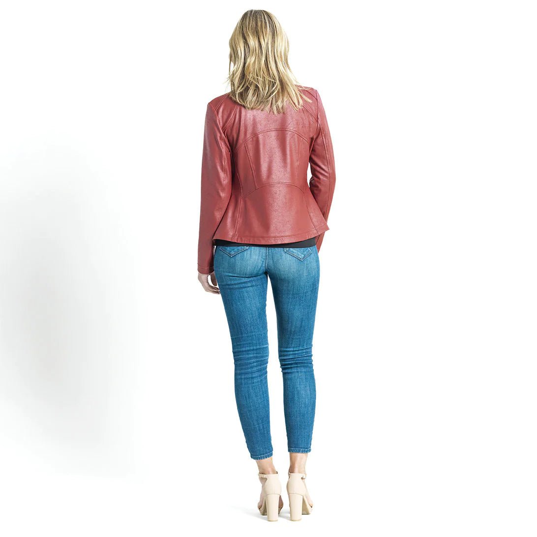 Clara Sunwoo Liquid Leather™ Signature Jacket - Ruby