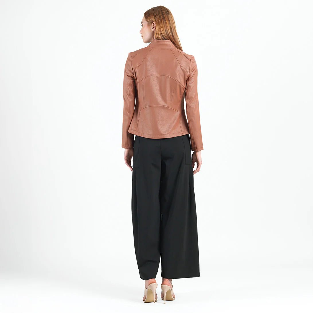 Clara Sunwoo Liquid Leather™ Signature Jacket - Tan - Juli's Wearable Art
