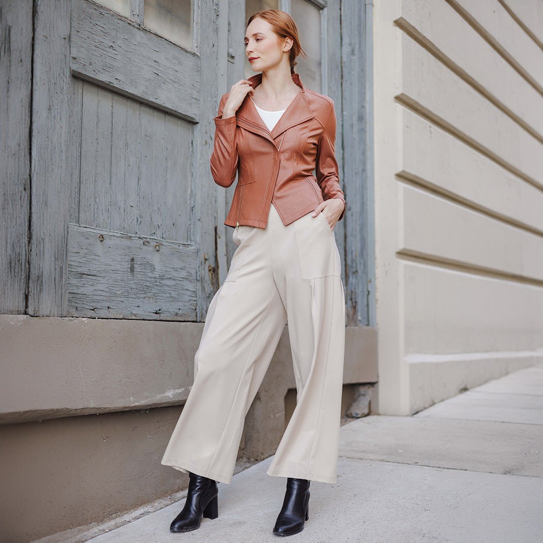Clara Sunwoo Liquid Leather™ Signature Jacket - Tan