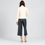 Clara Sunwoo Liquid Leather Zip Jacket | Ivory - Juli's Wearable Art