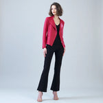 Clara Sunwoo Liquid Leather Zip Jacket | Red - Juli's Wearable Art