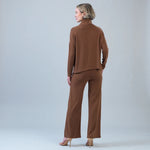 Clara Sunwoo Lounge Knit - Tipped Hem Sweater | Camel - Juli's Wearable Art