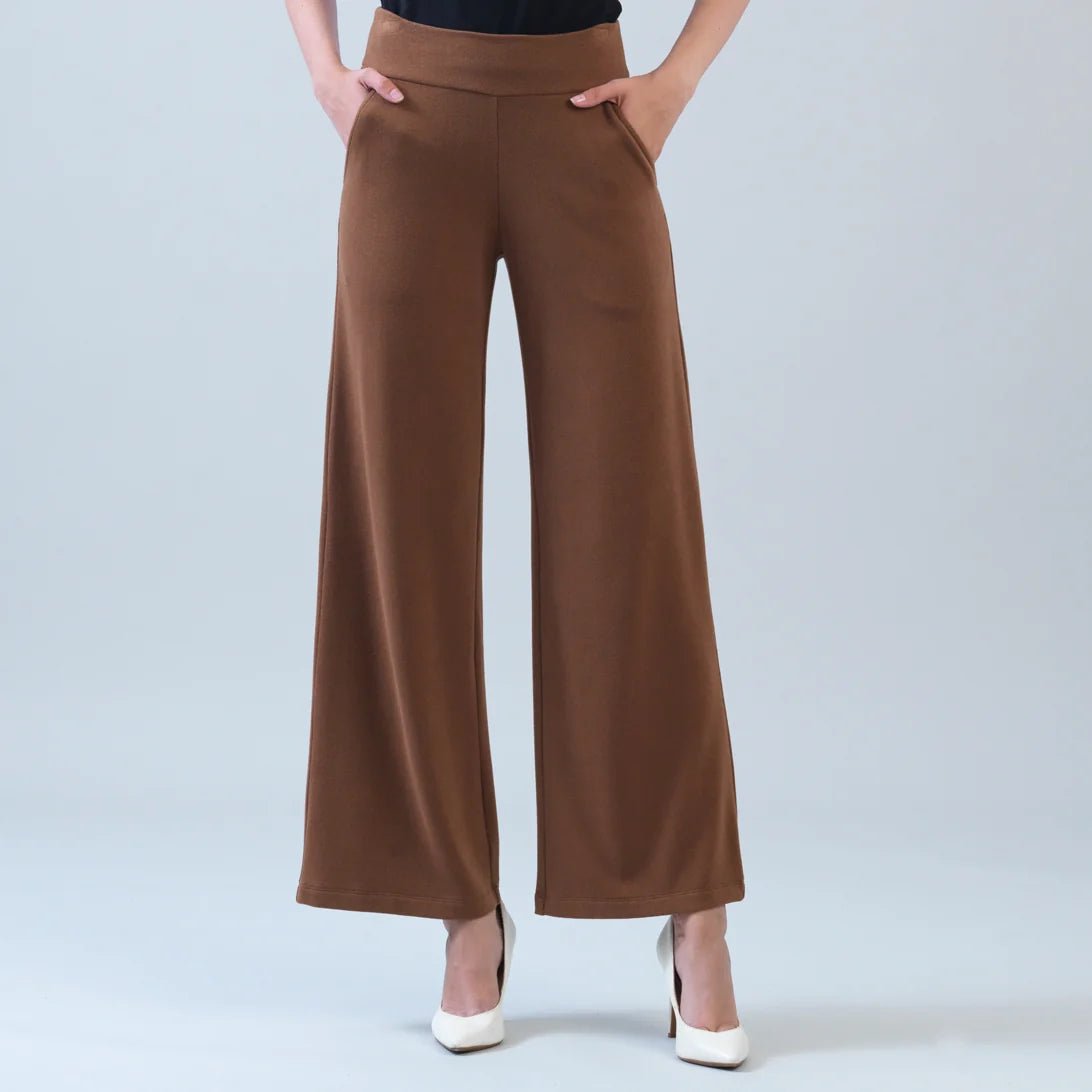 Clara Sunwoo Lounge Knit - Wide Leg Pocket Pant | Camel