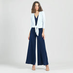Clara Sunwoo Modern Tie Front Cardigan | White - Juli's Wearable Art