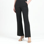 Clara Sunwoo Rayon - Ponte Knit - Loose Leg Pocket Pant - Black - Juli's Wearable Art