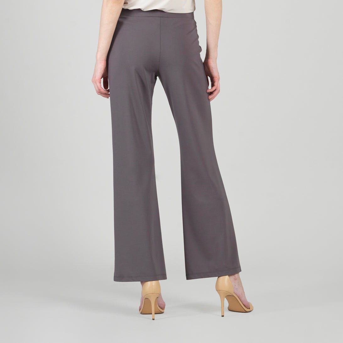 Clara Sunwoo Rayon - Ponte Knit - Loose Leg Pocket Pant - Mocha - Juli's Wearable Art