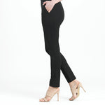 Clara Sunwoo Rayon - Ponte Knit - Straight Leg Pocket Pant - Black - Juli's Wearable Art
