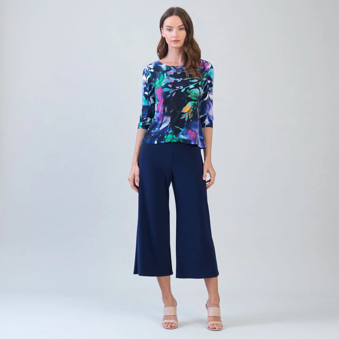 Clara Sunwoo Scoop Neck Half Sleeve Top | Floral Dream - Juli's Wearable Art