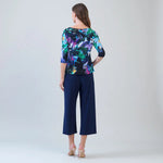 Clara Sunwoo Scoop Neck Half Sleeve Top | Floral Dream - Juli's Wearable Art